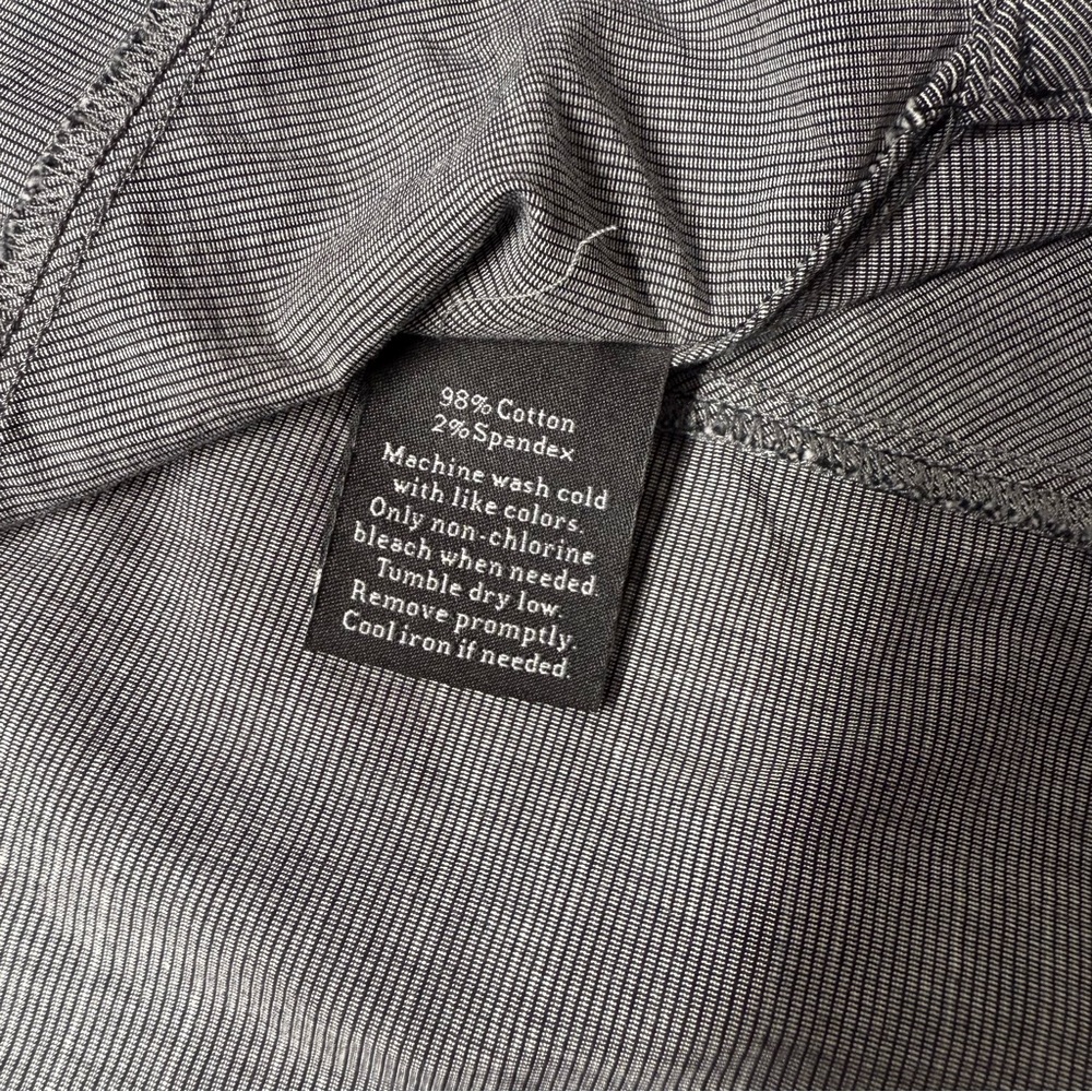 Men’s Gray and White Striped Rock & Republic‎ Button-Down Stretch Shirt Size L - Picture 6 of 9